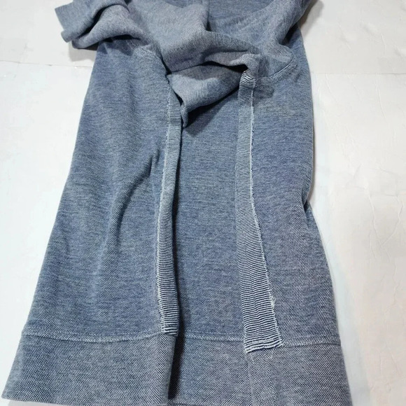 Jos A Bank Sweater Men's XL Tailored Fit LS 1/4 Zip Solid Navy/white Pullover - Picture 5 of 12